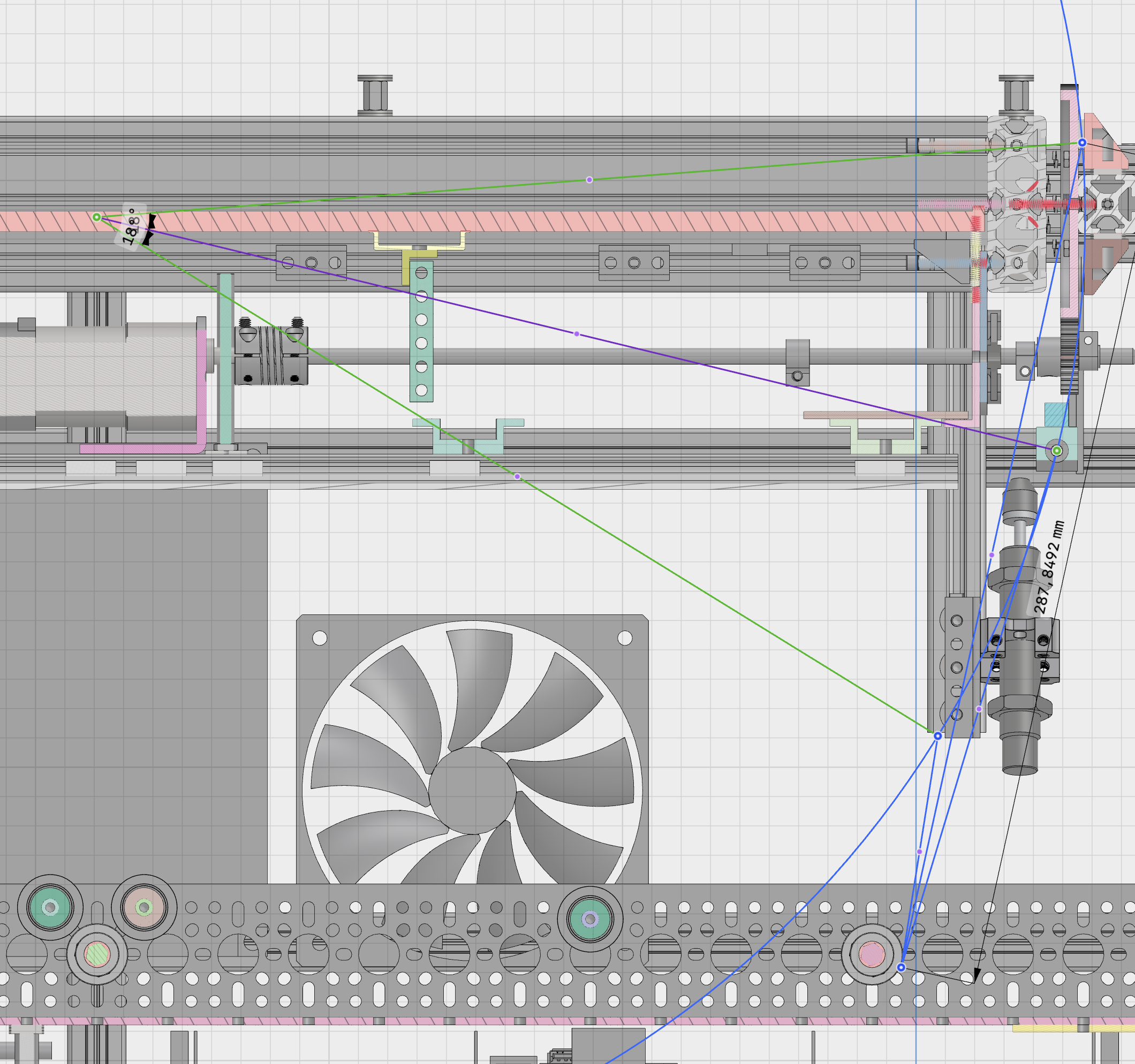 considerations of extreme tilt angles for the belt design